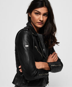 Rylee Leather Biker Jacket