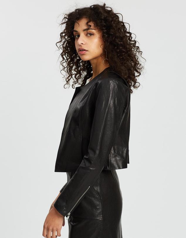 ENA PELLY Signature Leather Jacket