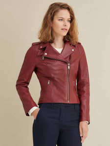 Madeline Asymmetrical Leather Jacket