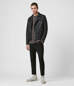 BLOC LEATHER BIKER JACKET