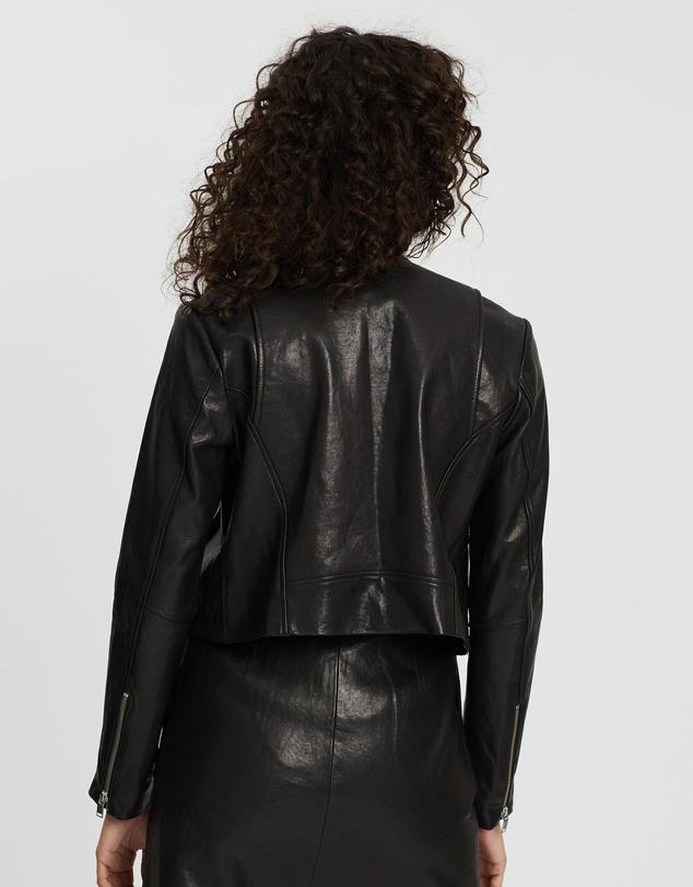 ENA PELLY Signature Leather Jacket