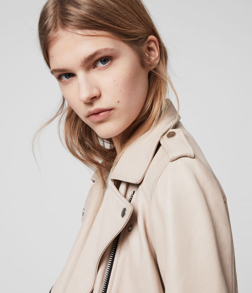 ELVA LEATHER BIKER JACKET