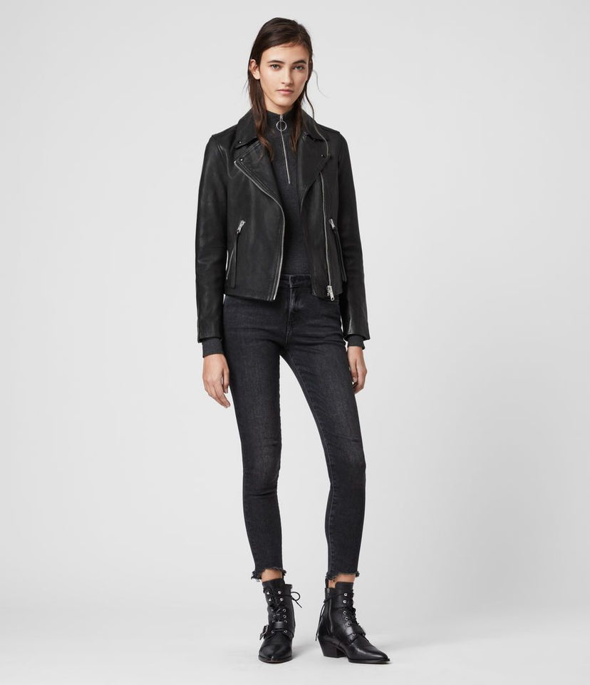 DALBY LEATHER BIKER JACKET