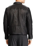 POLO RALPH LAUREN LAMBSKIN CAFÉ RACER JACKET