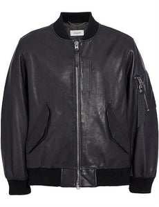 COACH LEATHER MA-1 JACKET