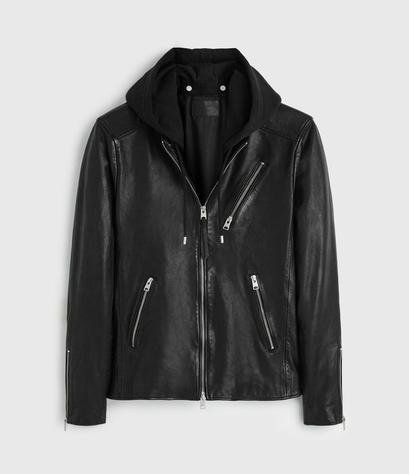 HARWOOD LEATHER BIKER JACKET