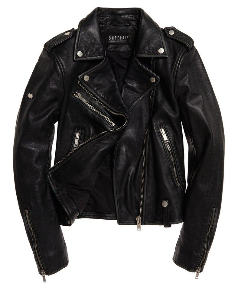 Rylee Leather Biker Jacket