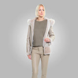 CRYSTAL SHEARLING COAT