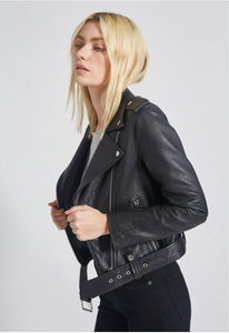 THE SHAINA LEATHER BIKER JACKET