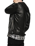 DIESEL L-SHIRO-WH LEATHER JACKET