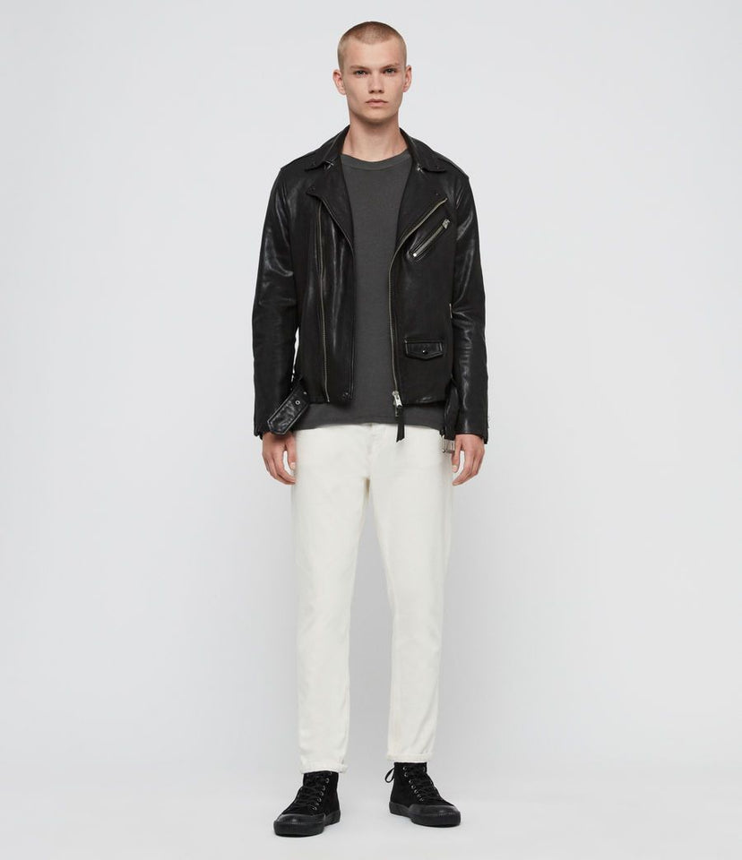 ROUNDHOUSE LEATHER BIKER JACKET