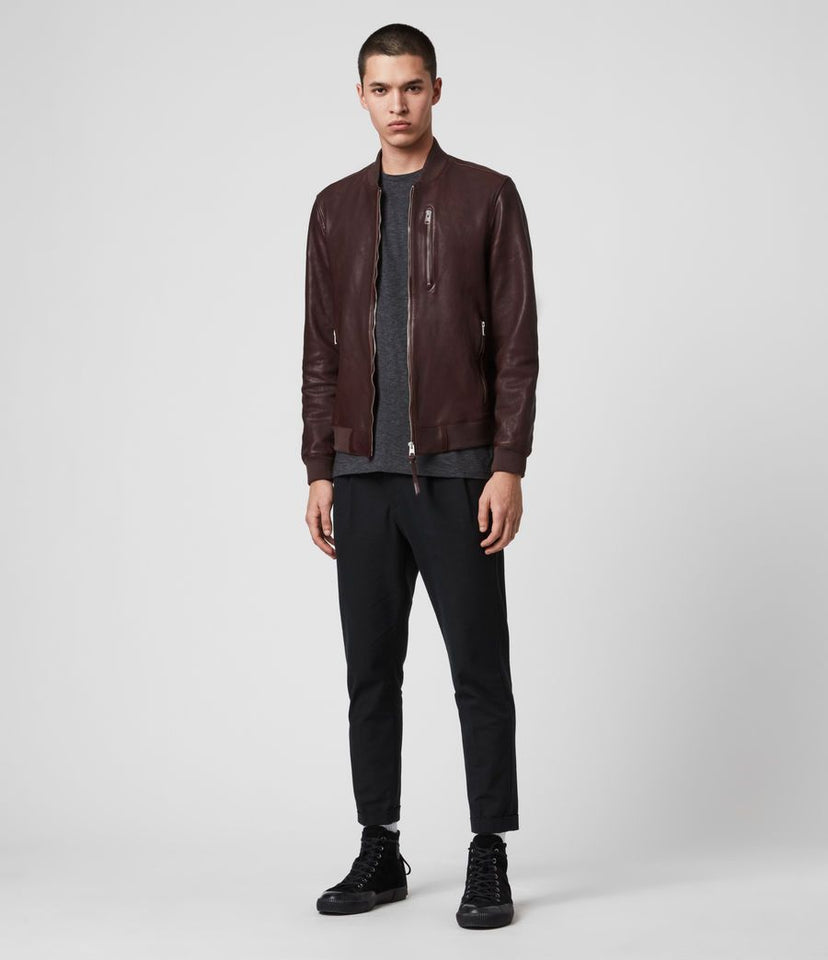 MASON LEATHER BOMBER JACKET
