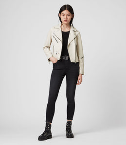 RILEY LEATHER BIKER JACKET