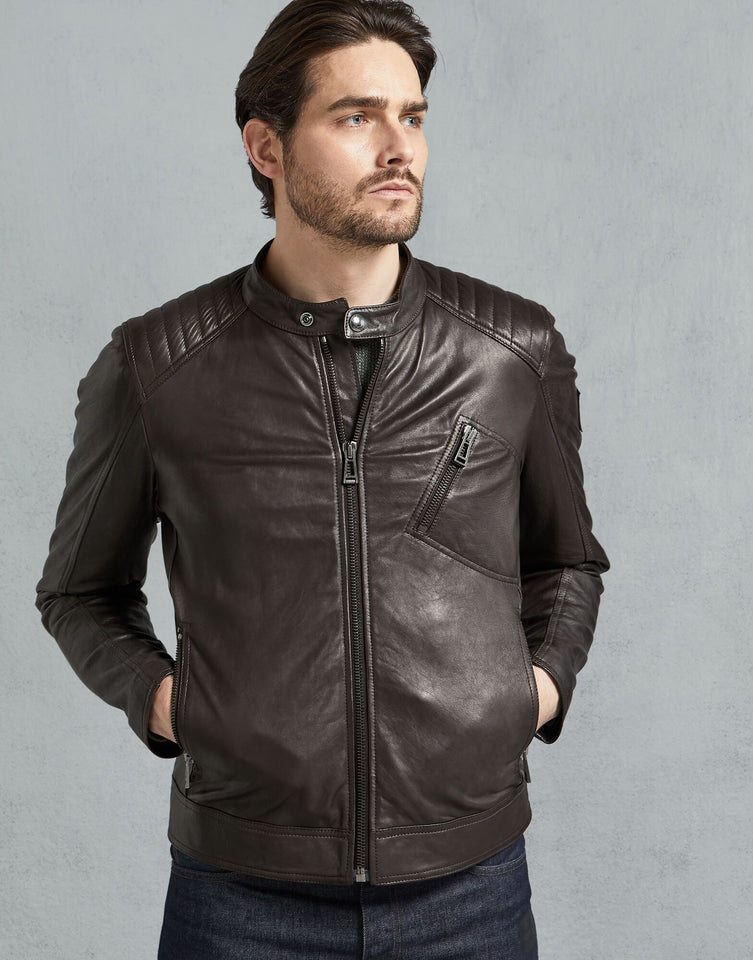 V RACER LEATHER JACKET
