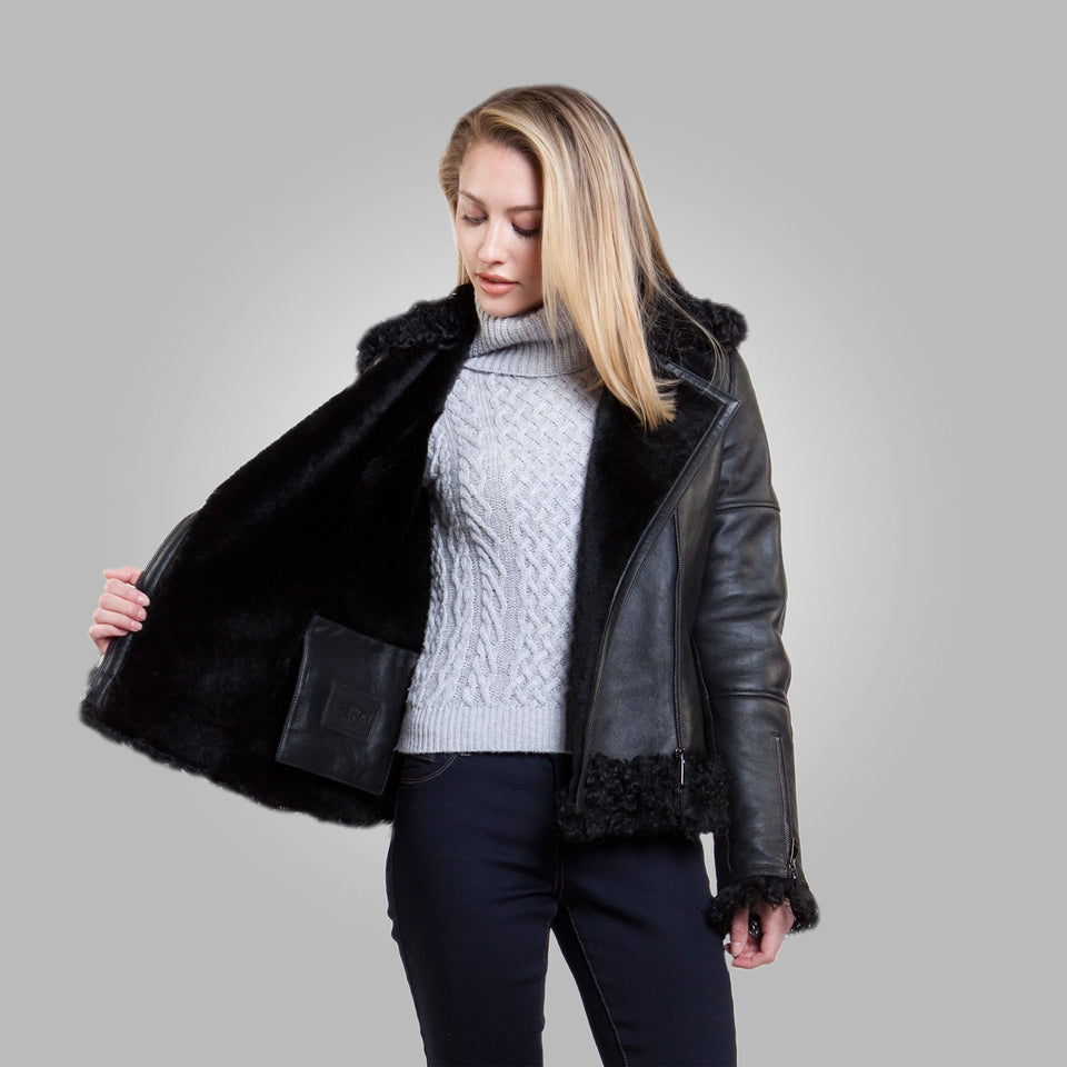 GRACE SHEARLING JACKET