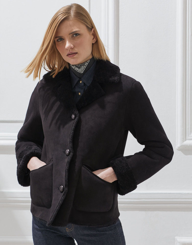 SHEARLING CAR JACKET