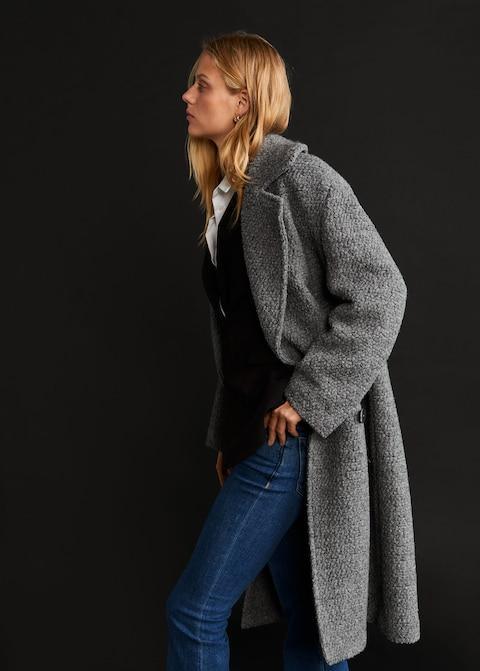 FUR BOUCLE COAT