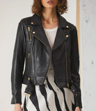 ENA PELLY Classic Biker Jacket