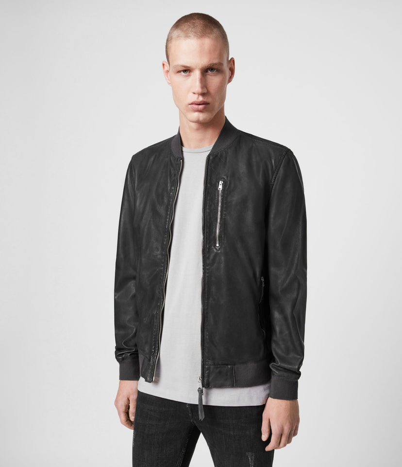 KINO LEATHER BOMBER JACKET