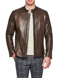 POLITIX CHRISTOPHER LUXE BIKER LEATHER JACKET