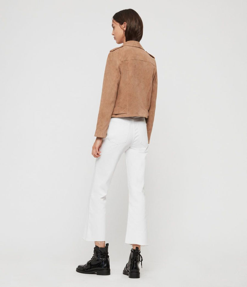 PLAIT BALFERN SUEDE BIKER JACKET