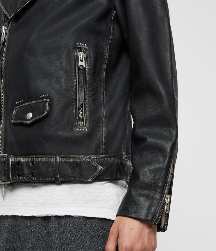 HAWLEY LEATHER BIKER JACKET