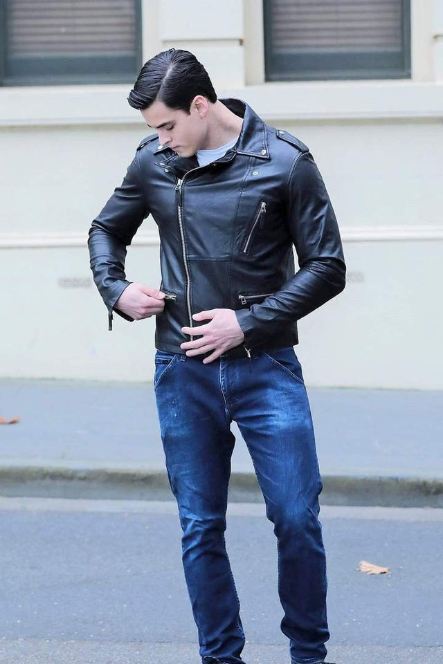 Designer Mens Leather Jacket