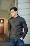 Rugged bomber Leather jacket