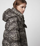 KALA LEOPARD PUFFER COAT