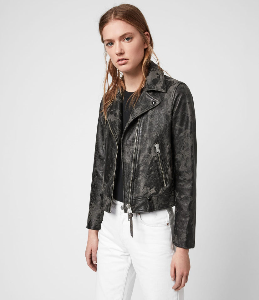 DRURY LEATHER BIKER JACKET