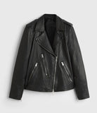 ELVA LEATHER BIKER JACKET