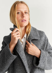 FUR BOUCLE COAT