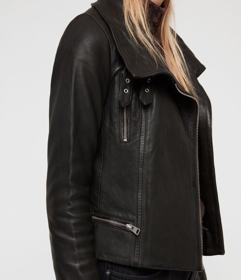 BALES LEATHER BIKER JACKET