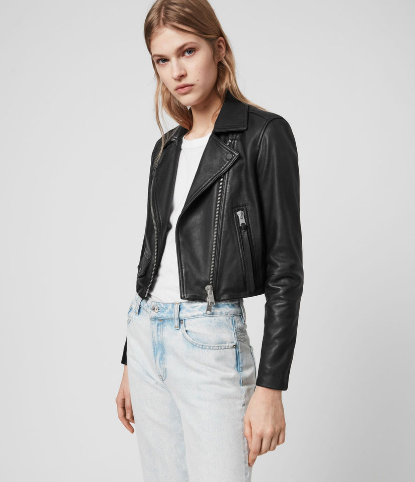 ELORA LEATHER BIKER JACKET
