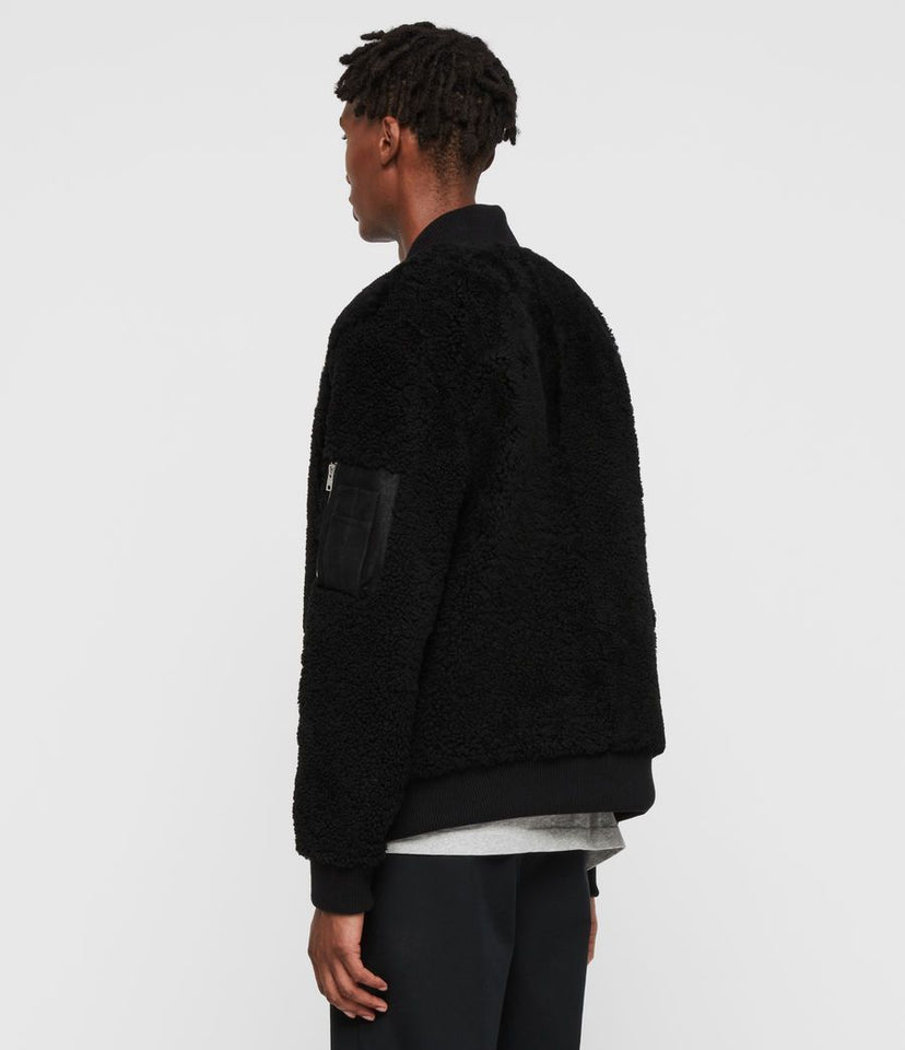 DALE SHEARLING BOMBER JACKET