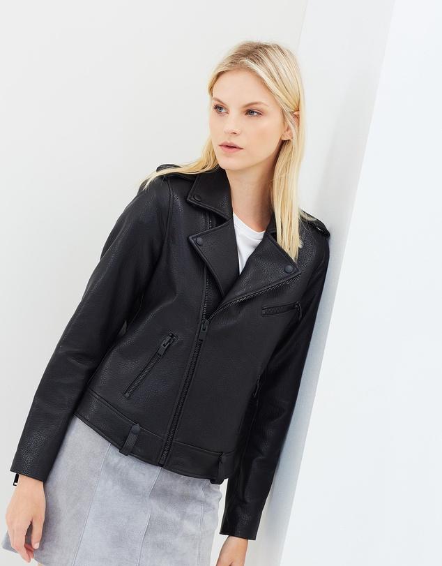 ENA PELLY Minimalist Biker Jacket