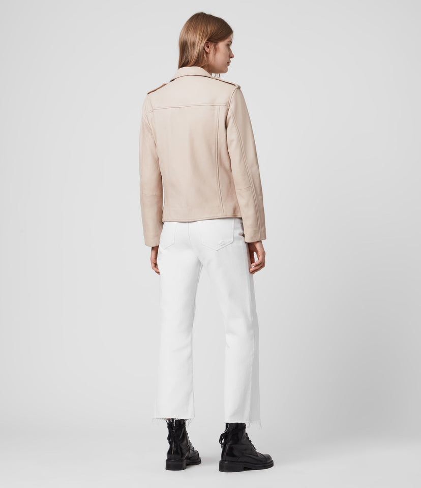 ELVA LEATHER BIKER JACKET