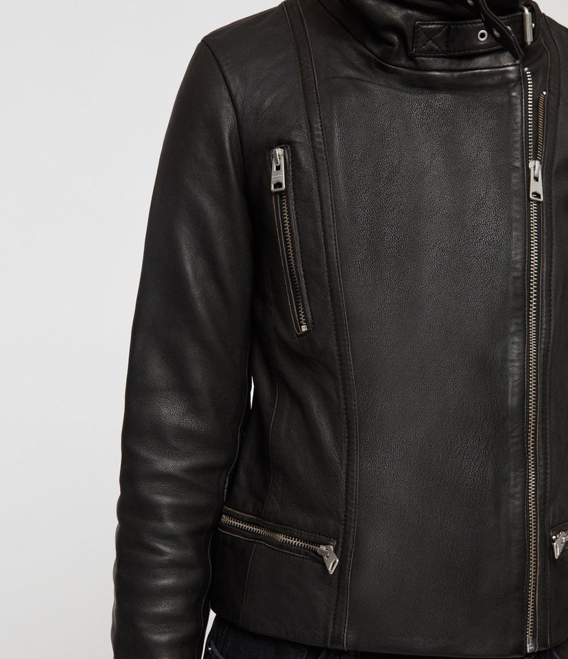 BALES LEATHER BIKER JACKET
