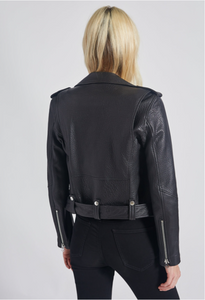 THE SHAINA LEATHER BIKER JACKET