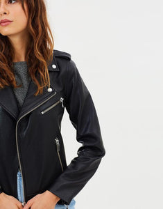 ENA PELLY Minimalist Biker Jacket