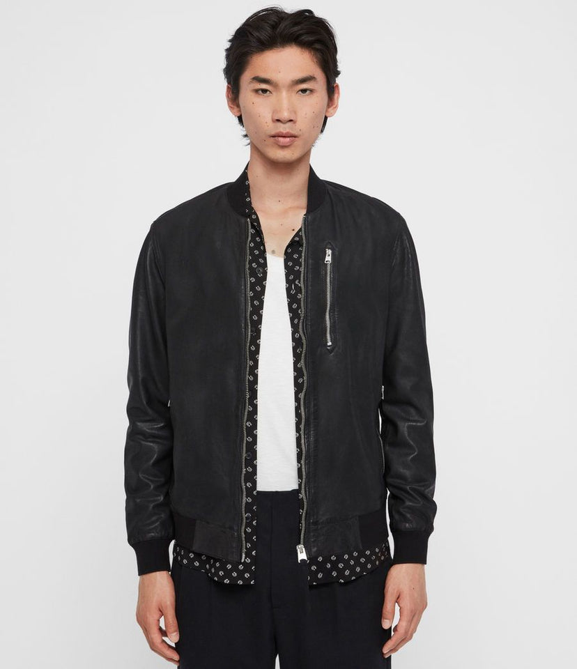 KINO LEATHER BOMBER JACKET