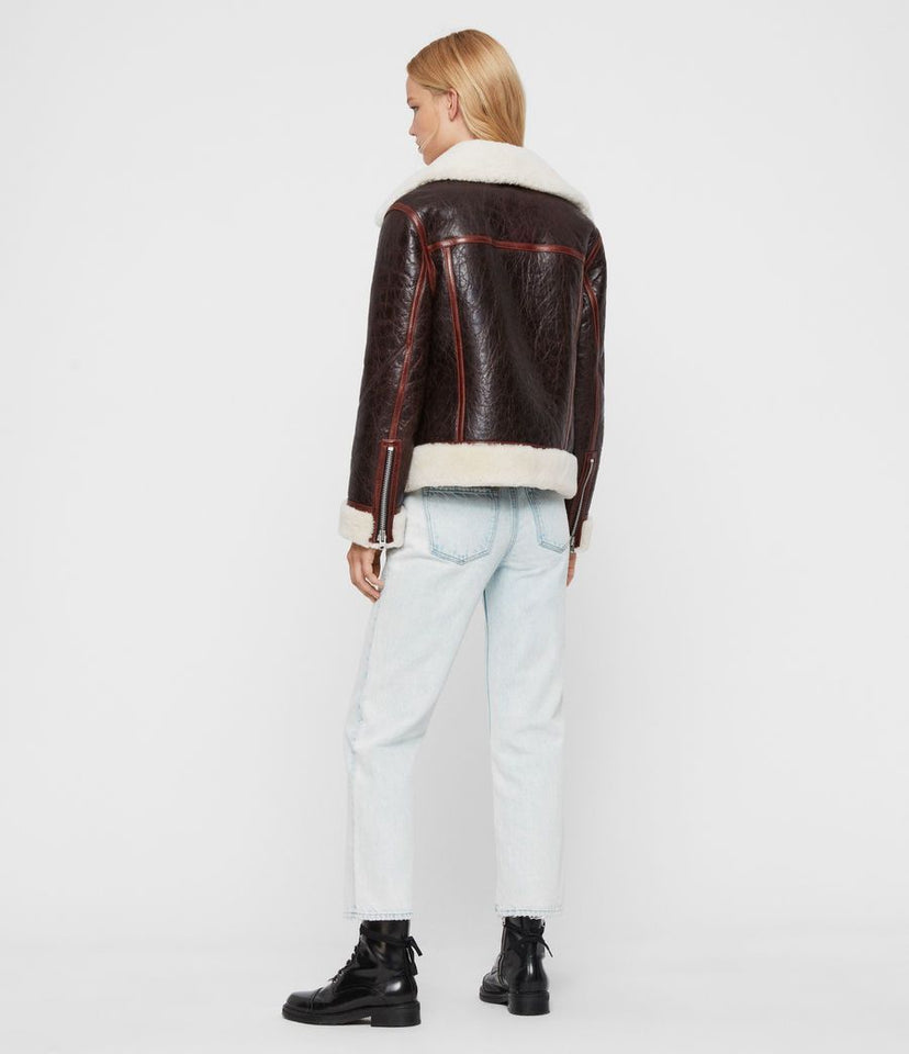 ELDER SHEARLING BIKER JACKET
