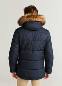 DETACHABLE FAUX-FUR ANORAK