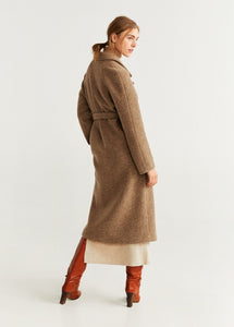 BELTED WOOL COAT