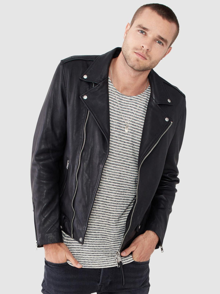 Milo Leather Biker Jacket