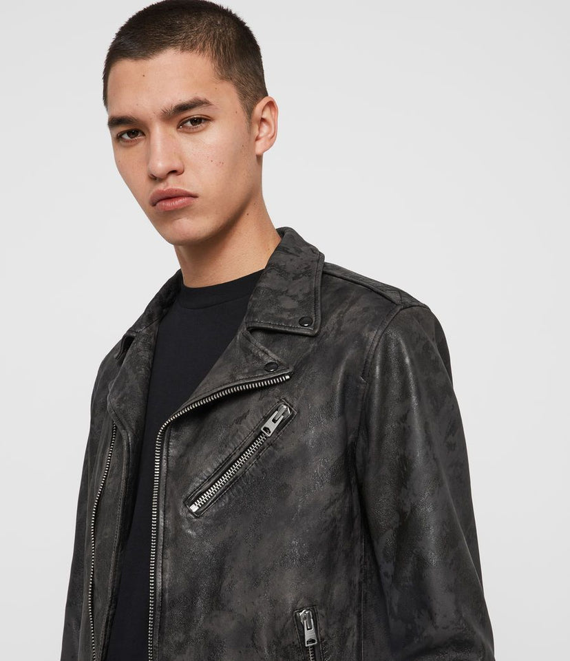 DRURY LEATHER BIKER JACKET