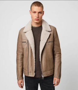 COLEMAN SHEARLING BIKER JACKET