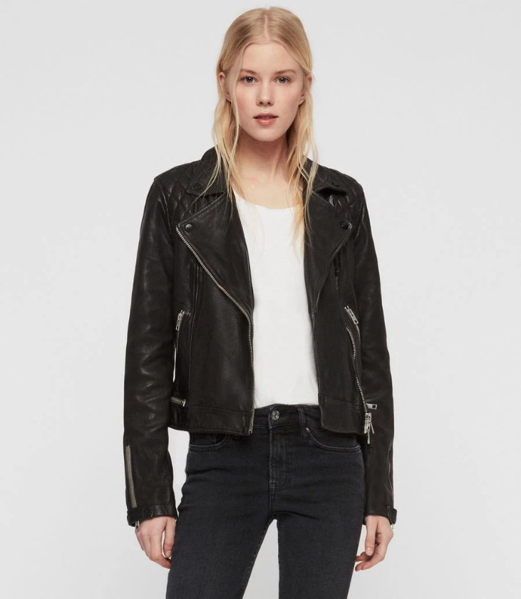 CONROY LEATHER BIKER JACKET