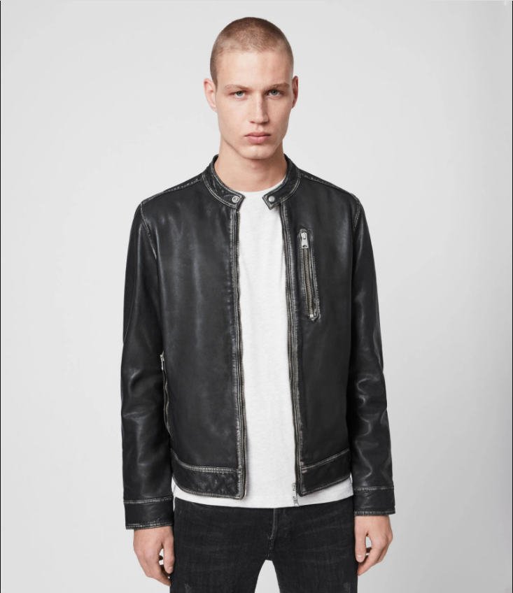 CABLE LEATHER JACKET