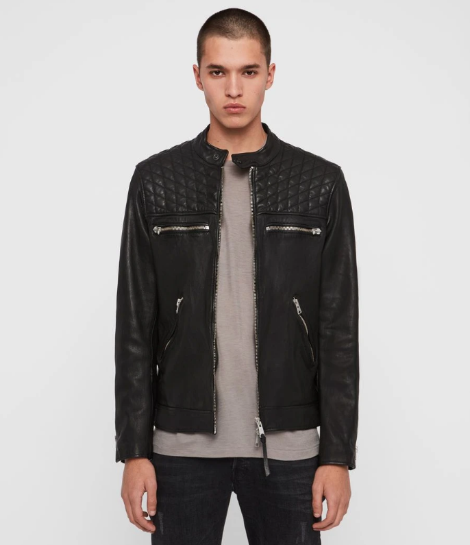 AMERSHAM LEATHER BIKER JACKET